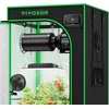 image:imageVIVOSUN Smart Pro Grow Tent Kit 44 Complete Smart Grow System WiFiIntegrated Automatic Control GrowHub E42A 2in1 Tunable Spectrum LED Grow Light 400W 360 Ventilation Control SystemPlus 24x24x48