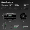 image:imageVIVOSUN T6 6 Inline Duct Fan amp 3 Cycle Modes E12 Speed Controller AeroZesh Grow Tent Kit Ventilation Fan with 408 CFM EC Motor Programmable Exhaust Fan for Heating Cooling Booster Hydroponics8 Pro