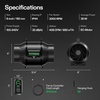 image:imageVIVOSUN T6 6 Inline Duct Fan amp 3 Cycle Modes E12 Speed Controller AeroZesh Grow Tent Kit Ventilation Fan with 408 CFM EC Motor Programmable Exhaust Fan for Heating Cooling Booster Hydroponics6 Pro