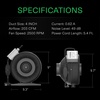 image:imageVIVOSUN Z4 4 Inch Inline Duct Fan 203 CFM Ventilation Fan with Variable Speed Controller for Grow Tent Indoor Garden Ventilation BlackZ4 4 Inch
