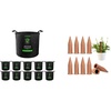 image:imageVIVOSUN 10Pack 3 Gallon Grow Bags and 10Pcs SelfWatering Spikes Hexagonal Terracotta Watering Stakes AutoWater Device Planter Insert for Indoor amp Outdoor Potted Plants 10Pack