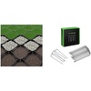 image:imageVIVOSUN 2 Depth Ground Grid 9x17 ft and 6 Inch 100Pack Landscape Staples Galvanized Steel Garden Stakes 11 Gauge UShaped Pins for Weed Barrier Fabric Soaker Hose Holding Fence