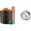 image:imageVIVOSUN 220 Gallon Outdoor Compost Bin and Compost Thermometer 20 Inch Backyard Soil Thermometer with Stainless Steel Dial for Composting Bins Outdoor Gardening and Planting 0200F
