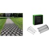 image:imageVIVOSUN 3 Depth Ground Grid and 6 Inch 100Pack Landscape Staples Galvanized Steel Garden Stakes 11 Gauge UShaped Pins for Weed Barrier Fabric Soaker Hose Holding Fence