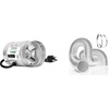 image:imageVIVOSUN 4 Inch Inline Duct Fan 100 CFM and 25 Feet Flex Air Aluminum Duct for Ventilation 2 Clamps Included Long HeavyDuty MultiLayer Dryer Hose Vent Kit Fan Systems