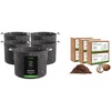 image:imageVIVOSUN 5Pack 5 Gallon Grow Bags and Coco Coir Brick 14lbs 100 Natural Organic Compressed Coconut Coir Fiber with Low EC PH Balance amp High Nutrition Coconut Fiber Substrate