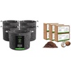 image:imageVIVOSUN 5Pack 7 Gallon Grow Bags and Coco Coir Brick 14lbs 100 Natural Organic Compressed Coconut Coir Fiber with Low EC PH Balance amp High Nutrition Coconut Fiber Substrate Coconut Soil for Pla