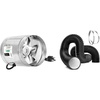image:imageVIVOSUN 6 Inch Aluminum Inline Duct Fan 240 CFM 25FT HeavyDuty Dryer Hose Vent Kit Black Flexible