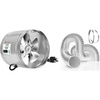 image:imageVIVOSUN 8 Inch Inline Fan Duct Fan 420 CFM with 8 Inch 25 Feet NonInsulated Flex Air Aluminum Ducting for Heating Cooling Ventilation and Exhaust