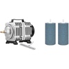 image:imageVIVOSUN Commercial Air Pump 1427 GPH 55W 90Lmin 12 Outlet for Aquarium and Hydroponic Systems and Air Stone 2PCS 4 x 2 Inch Large Air Stone for Aquarium