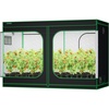 image:imageVIVOSUN D325 2in1 3x2 Grow Tent 36x24x53 High Reflective Mylar with MultiChamber and Floor Tray for Hydroponic Indoor Plant120x60x80