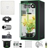 image:imageVIVOSUN Grow Tent Kit 2x4 Complete System WiFiControlled Grow System with Full Spectrum LED Grow Light Automatic Ventilation GrowHub Outlet A22 with Temperature and Humidity Sensor32x32x63