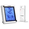 image:imageVIVOSUN Indoor Outdoor Thermometer Wireless Digital Hygrometer Temperature and Humidity Monitor with Touchscreen LCD Backlight 200ft60m Range Battery Included1 Remote Sensors
