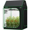 image:imageVIVOSUN R446 4x4 Grow Tent 48x48x72 Roof Cube Tent with Observation Window and Floor Tray for Hydroponics Indoor Plant for VS4000VSF4300