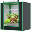 image:imageVIVOSUN Small Grow Tent for Aerogarden Hydroponics Growing System 20x14x21 Highly Reflective Mylar Indoor Grow Tent with Sealed Bottom Design Ventilation Window and Cable Hole Port