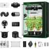 image:imageVIVOSUN Smart Pro Grow Tent Kit 44 Complete Smart Grow System WiFiIntegrated Automatic Control GrowHub E42A 2in1 Tunable Spectrum LED Grow Light 400W 360 Ventilation Control SystemPlus 48x24x72
