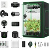image:imageVIVOSUN Smart Pro Grow Tent Kit 44 Complete Smart Grow System WiFiIntegrated Automatic Control GrowHub E42A 2in1 Tunable Spectrum LED Grow Light 400W 360 Ventilation Control SystemPlus 48x48x80