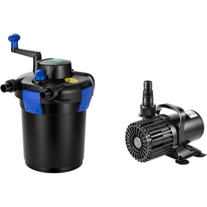 image:imageVIVOGROW Bio Pressure Pond Filter and 1600 GPH Submersible Water Pump 100W Pond Pump Ultra Quiet Aquarium Pump with 14FT Lift Height for Pond Waterfall Fish Tank Statuary Hydroponic