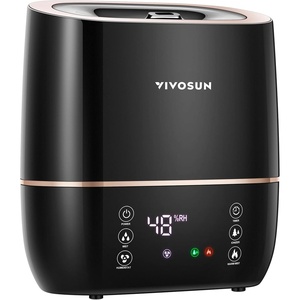 image:imageVIVOSUN 45L 2in1 Cool amp Warm Mist Ultrasonic Humidifier with Essential Oil Box amp Remote Control for Bedrooms Offices Plants Babies Dryness and Skincare5L 2in1 Cool  Warm Mist Humidifier