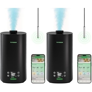 image:imageVIVOSUN AeroStream H05 Intelligent WiFi Humidifier 132 Gal  5 L Humidifier with Temp amp Humidity Probe Smart Remote Control Designed for Growers5 L Pack of 2