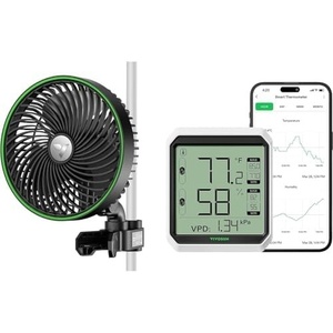 image:imageVIVOSUN AeroWave E6 Grow Tent Fan 6 and AeroLab THB1 Wireless Bluetooth Hygrometer Thermometer Indoor Smart Temperature Monitor Digital Humidity Meter LCD Remote App Control amp Alert Data Storag