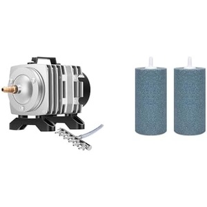 image:imageVIVOSUN Commercial Air Pump 634GPH 25W 40Lmin 6 Outlet for Aquarium and Hydroponic Systems and Air Stone 2PCS 4 x 2 Inch Large Air Stone for Aquarium