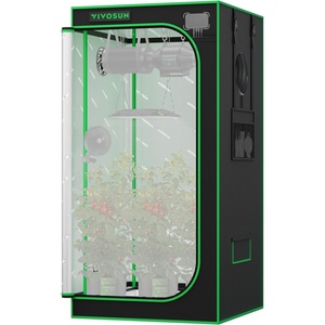 image:imageVIVOSUN P888 8X8 PRO Grow Tent with High CFM Kit 2000D High Reflective Mylar Oxford Fabric Extra Hanging Bars Hydroponics Indoor Plant for VS40004 96968032x32x63