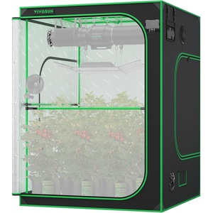 image:imageVIVOSUN P888 8X8 PRO Grow Tent with High CFM Kit 2000D High Reflective Mylar Oxford Fabric Extra Hanging Bars Hydroponics Indoor Plant for VS40004 96968060x60x80