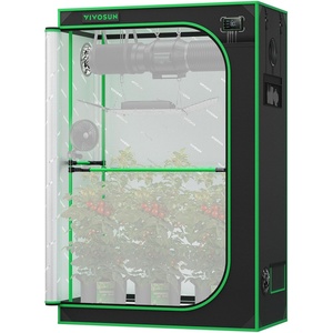 image:imageVIVOSUN P888 8X8 PRO Grow Tent with High CFM Kit 2000D High Reflective Mylar Oxford Fabric Extra Hanging Bars Hydroponics Indoor Plant for VS40004 96968048x24x72