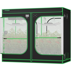 image:imageVIVOSUN P888 8X8 PRO Grow Tent with High CFM Kit 2000D High Reflective Mylar Oxford Fabric Extra Hanging Bars Hydroponics Indoor Plant for VS40004 96968096x48x80