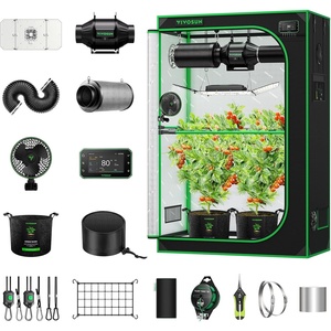 image:imageVIVOSUN Smart Pro Grow Tent Kit 44 Complete Smart Grow System WiFiIntegrated Automatic Control GrowHub E42A 2in1 Tunable Spectrum LED Grow Light 400W 360 Ventilation Control SystemPlus 48x24x72