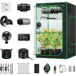 image:imageVIVOSUN Smart Pro Grow Tent Kit 44 Complete Smart Grow System WiFiIntegrated Automatic Control GrowHub E42A 2in1 Tunable Spectrum LED Grow Light 400W 360 Ventilation Control SystemPlus 48x48x80