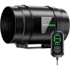 image:imageVIVOSUN T6 6 Inline Duct Fan amp 3 Cycle Modes E12 Speed Controller AeroZesh Grow Tent Kit Ventilation Fan with 408 CFM EC Motor Programmable Exhaust Fan for Heating Cooling Booster Hydroponics8 Basic