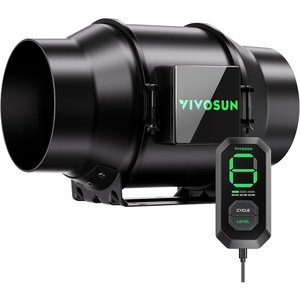 image:imageVIVOSUN T6 6 Inline Duct Fan amp 3 Cycle Modes E12 Speed Controller AeroZesh Grow Tent Kit Ventilation Fan with 408 CFM EC Motor Programmable Exhaust Fan for Heating Cooling Booster Hydroponics6 Basic
