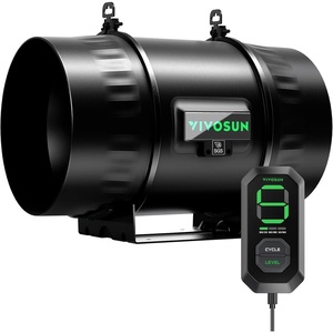 image:imageVIVOSUN T6 6 Inline Duct Fan amp 3 Cycle Modes E12 Speed Controller AeroZesh Grow Tent Kit Ventilation Fan with 408 CFM EC Motor Programmable Exhaust Fan for Heating Cooling Booster Hydroponics8 Pro