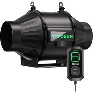 image:imageVIVOSUN T6 6 Inline Duct Fan amp 3 Cycle Modes E12 Speed Controller AeroZesh Grow Tent Kit Ventilation Fan with 408 CFM EC Motor Programmable Exhaust Fan for Heating Cooling Booster Hydroponics4 Pro