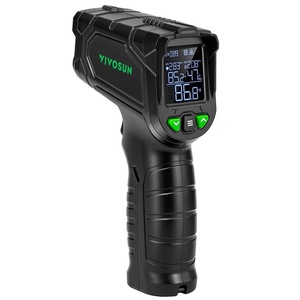 image:imageVIVOSUN VPD Thermometer Handheld Environmental Monitor Precision Infrared Laser Thermometer Gun with Adjustable Emissivity Leaf VPD and Temperature Monitoring for Plants Grow Tents HVAC