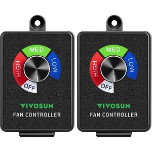 image:imageVIVOSUN Variable Speed Controller Cordless Vent Blower Speed Adjuster for Inline Duct Exhaust Fan2 Pack