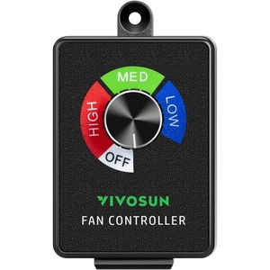 image:imageVIVOSUN Variable Speed Controller Cordless Vent Blower Speed Adjuster for Inline Duct Exhaust FanSingle