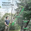 image:imageVIVOSUN 20 Cordless Pole Hedge Trimmer 20V Electric Bush Trimmer with 20 DualAction Laser Blade Adjustable Cutting Head 055 Cutting Capacity 20AH Battery and Fast Charger IncludedPole Hedge Trimmer with 20V Battery 1 Pack