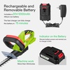image:imageVIVOSUN 20 Cordless Pole Hedge Trimmer 20V Electric Bush Trimmer with 20 DualAction Laser Blade Adjustable Cutting Head 055 Cutting Capacity 20AH Battery and Fast Charger IncludedHedge Trimmer with 20V Battery 1 Pack
