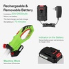image:imageVIVOSUN 20 Cordless Pole Hedge Trimmer 20V Electric Bush Trimmer with 20 DualAction Laser Blade Adjustable Cutting Head 055 Cutting Capacity 20AH Battery and Fast Charger IncludedPole Hedge Trimmer with 20V Battery 1 Pack
