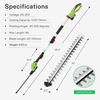 image:imageVIVOSUN 20 Cordless Pole Hedge Trimmer 20V Electric Bush Trimmer with 20 DualAction Laser Blade Adjustable Cutting Head 055 Cutting Capacity 20AH Battery and Fast Charger IncludedPole Hedge Trimmer with 20V Battery 1 Pack