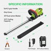 image:imageVIVOSUN 20 Cordless Pole Hedge Trimmer 20V Electric Bush Trimmer with 20 DualAction Laser Blade Adjustable Cutting Head 055 Cutting Capacity 20AH Battery and Fast Charger IncludedHedge Trimmer with 20V Battery 1 Pack