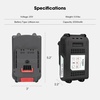 image:imageVIVOSUN 20V 20Ah Battery Lithium Ion Battery Compatible 20V Cordless Pruning Range Products