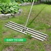 image:imageVIVOSUN 30 Lawn Leveling Rake 30 x 10 x 78 HeavyDuty Stainless Steel Lawn Leveler with 7FT Adjuatble Long Handle for High Effect Metal Levelawn for Smooth Soil Rustproof Rakes for Garden Yard48 x 10 Leveling Rake
