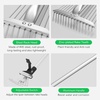 image:imageVIVOSUN 30 Lawn Leveling Rake 30 x 10 x 78 HeavyDuty Stainless Steel Lawn Leveler with 7FT Adjuatble Long Handle for High Effect Metal Levelawn for Smooth Soil Rustproof Rakes for Garden Yard64  30 Leaf Rake Set