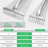 image:imageVIVOSUN 30 Lawn Leveling Rake 30 x 10 x 78 HeavyDuty Stainless Steel Lawn Leveler with 7FT Adjuatble Long Handle for High Effect Metal Levelawn for Smooth Soil Rustproof Rakes for Garden Yard64  30 Leaf Rake Set