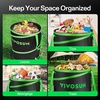 image:imageVIVOSUN 30Gallon Collapsible Garden Bag Yard Waste Bin with HardShell Bottom Leaf Scoops and Gloves Collapsible Yard Waste Containers for Lawn Care and Camping 2Pack1 Count Pack of 1