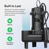 image:imageVIVOSUN 34HP Submersible SewageEffluent Pump 4680 GPH Cast Iron Sump Pump with Automatic Adjustable Float Switch amp 2 NPT discharge Perfect for Sewage System Septic Tank Basement4680 GPH